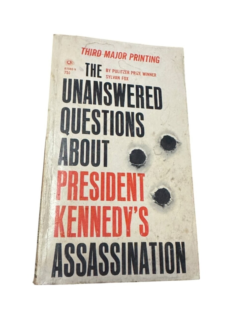 Vintage 1966 The Unanswered Questions About JFK Assassination Sylvan Fox 3rd